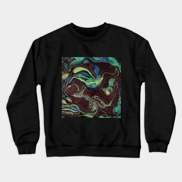 Dark Marble Crewneck Sweatshirt by theartistmusician